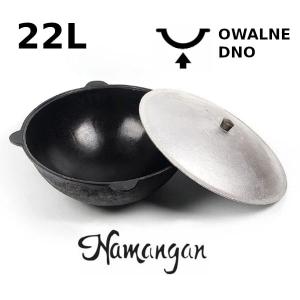 Kazan uzbecki Namangan 22l z aluminiową pokrywką
