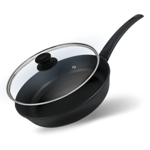 Patelnia FIRST 24 cm z pokrywką odlew non-stick
