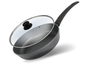 Patelnia GRAPHITE 28 cm z pokrywką odlew non-stick