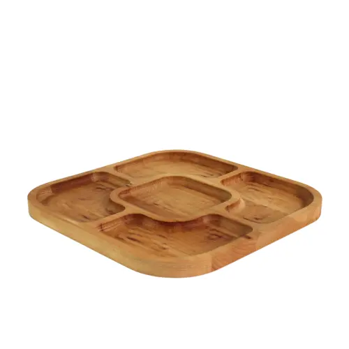 Deska do serwowania QUADRO buk 28cm 5 sekcji