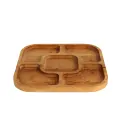 Deska do serwowania QUADRO buk 28cm 5 sekcji