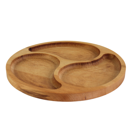 Deska do serwowania TRIO buk 28cm 3 sekcje