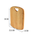 Deska do krojenia buk HEART 235x360x18 mm D015