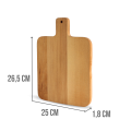 Deska do krojenia buk BERTA 250x265x18 mm D014