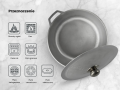 Garnek aluminiowy z pokrywką 4l