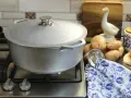 Garnek aluminiowy z pokrywką 4l