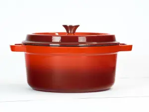 Żeliwny garnek z emaliowaną powłoką Ø 24 cm 3,6 L