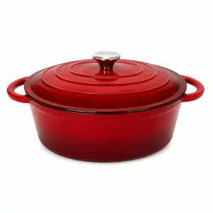 Owalny emaliowany garnek żeliwny do pieczenia 4,0 L 29 cm