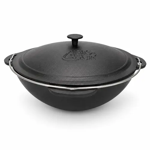 Kociołek żeliwny KAZAN 15l z pokrywką 400 mm