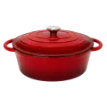 Owalny emaliowany garnek żeliwny do pieczenia 5,5 L 32 cm