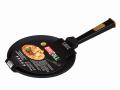 Patelnia żeliwna do naleśników uchwyt czarny olcha Brizoll